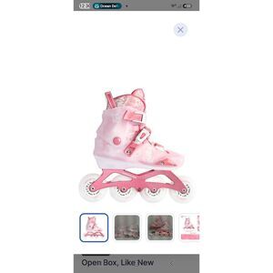 New. TUOSAMTIN Inline Skates for Women Adult and Girls, Outdoor Indoor PINK